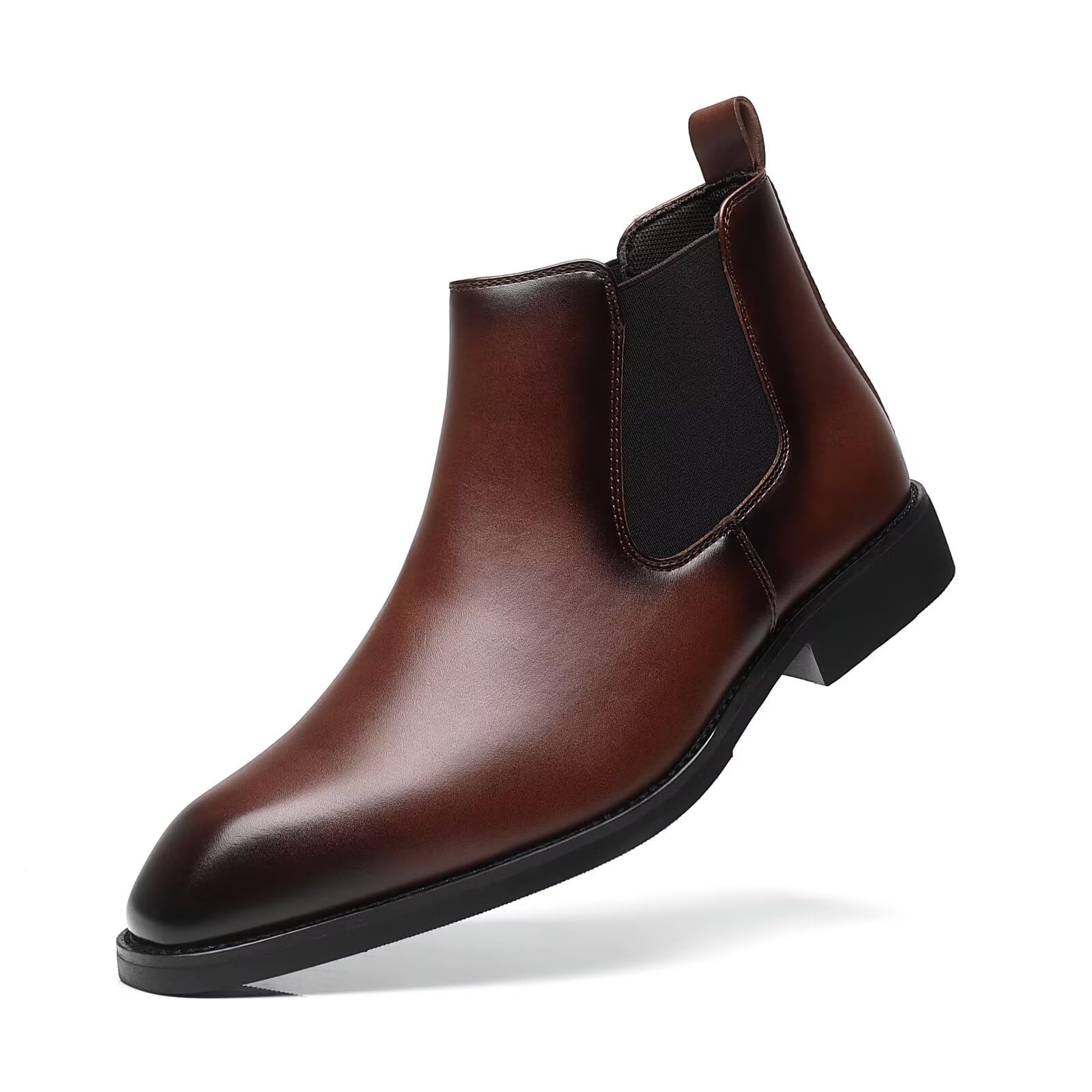 SANNAX Herren Chelsea Stiefel Boots Stiefeletten Business Formelle Mokassins Abendschuhe Formal