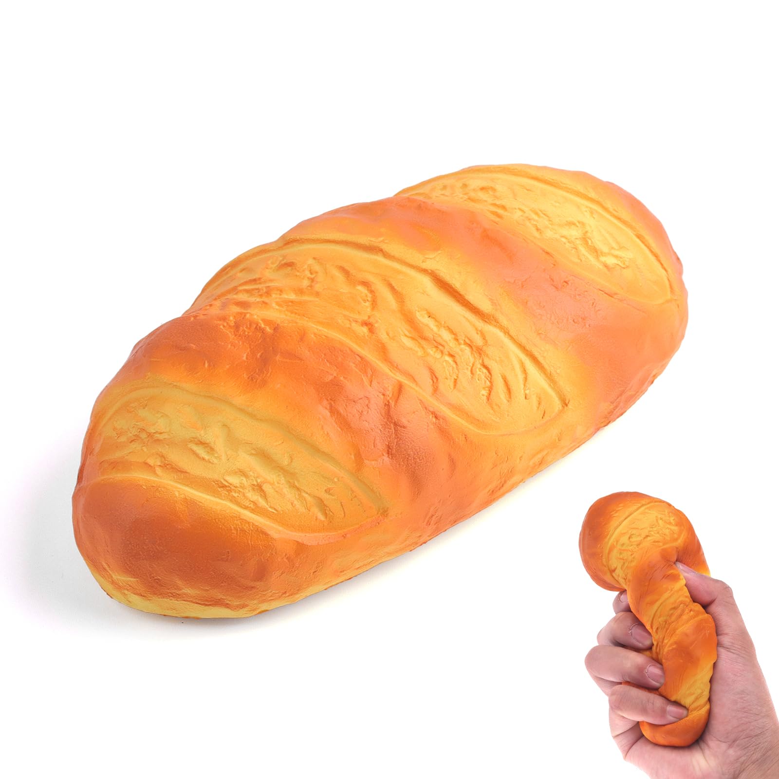 Anboor 6.8 inches Squishies Handmade Bread Jumbo Slow Rising Scented Stress Relief Fake Food Cute Squeeze Squish Toy