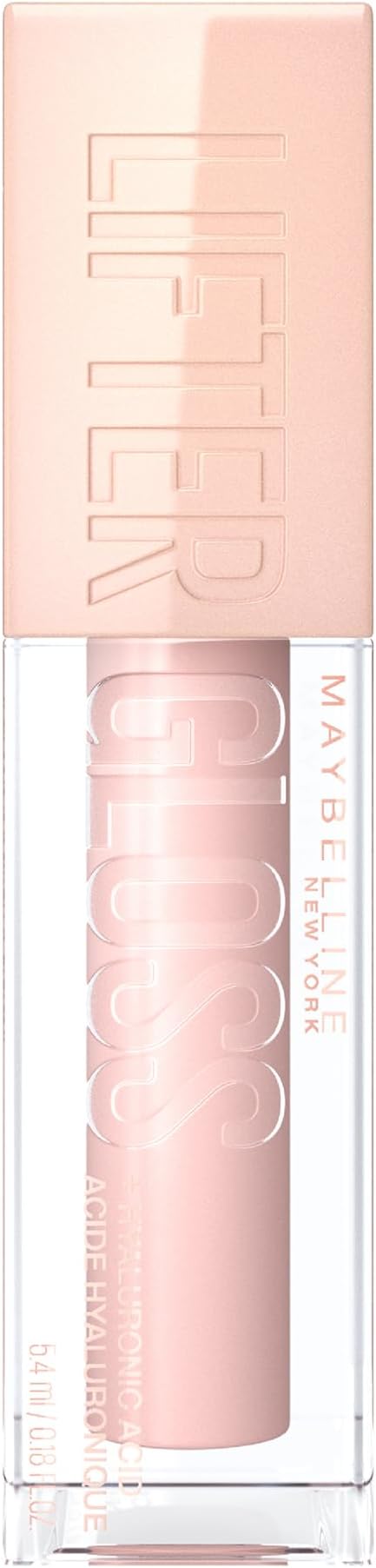Maybelline New York, Brillo de labios Lifter Gloss, Hidratación Intensa y Labios Rellenos Sin Retoques, Fórmula con Ácido Hialurónico