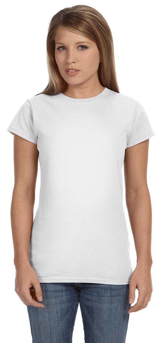 Gildan Ladies Soft Style Short Sleeve T-Shirt (2XL) (White)