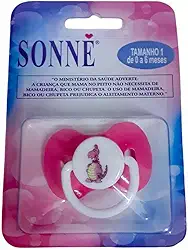 Chupeta Hipopótamo, Bico RN Anatômico de Silicone, 0-6 meses Sonne Rosa