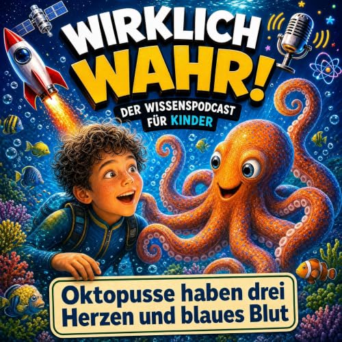 Wow! Oktopusse haben drei Herzen und blaues Blut