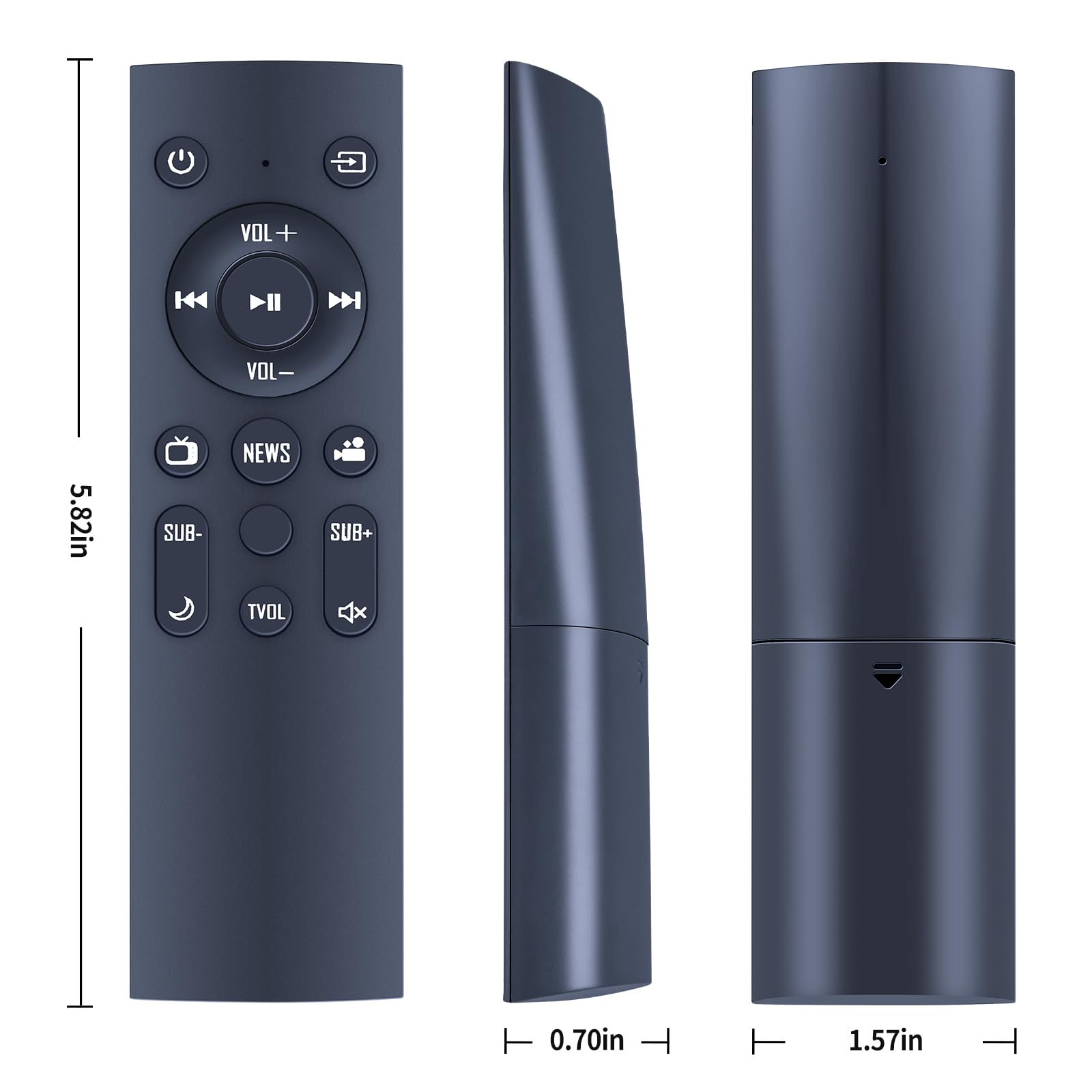 PZL Telecomando di ricambio compatibile con Insignia Soundbar a 2.1 canali con subwoofer wireless NS-HTSB2123