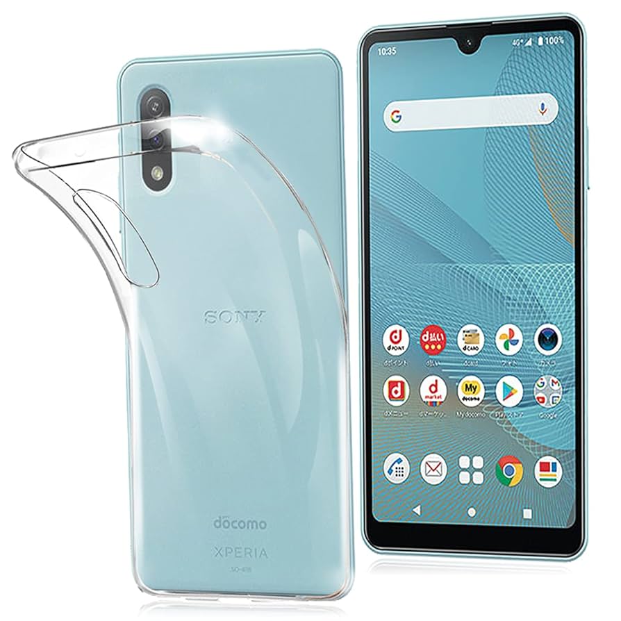 SONY Xperia Ace II 水色本体　ケース2種　ガラスフィルム付属 SONY Xperia Ace II 水色本体 ケース2種 ガラスフィルム付属