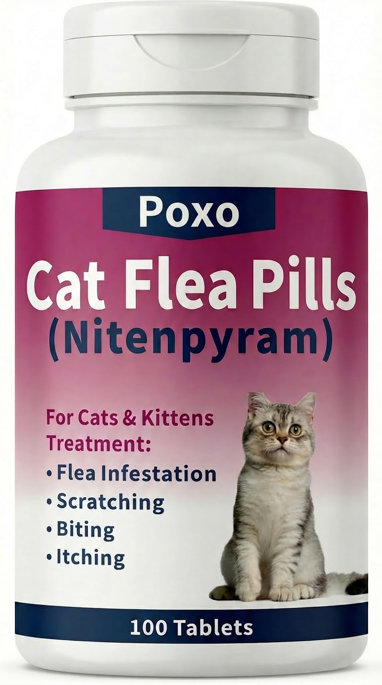 Poxo Nitenpyram Oral Flea Pills for Cats