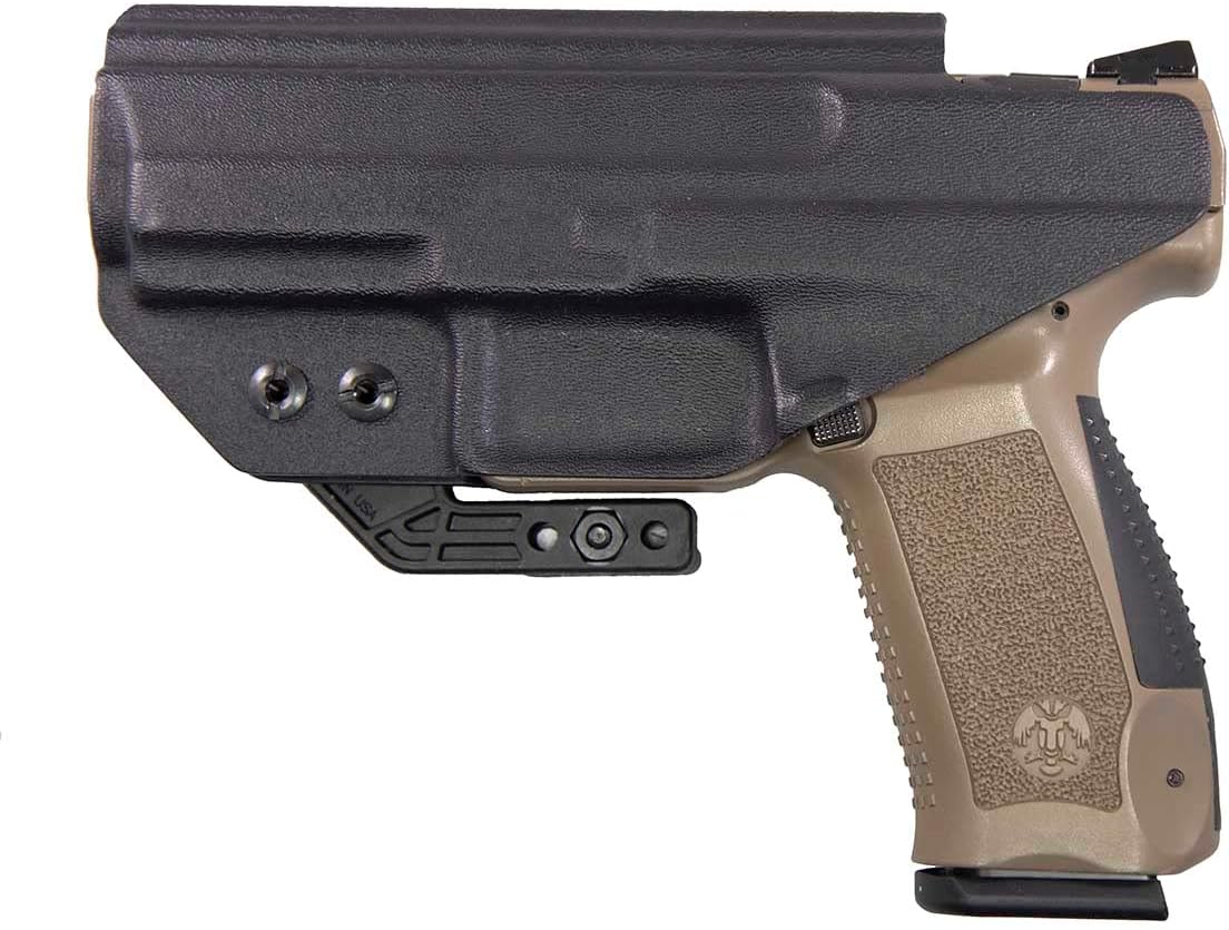 FDO Industries IWB Kydex Holster Compatible with Canik TP9SA -Discreet Carry Concepts 1.5" Metal Monoblock Gear Clip - The Paladin Series - Made in USA