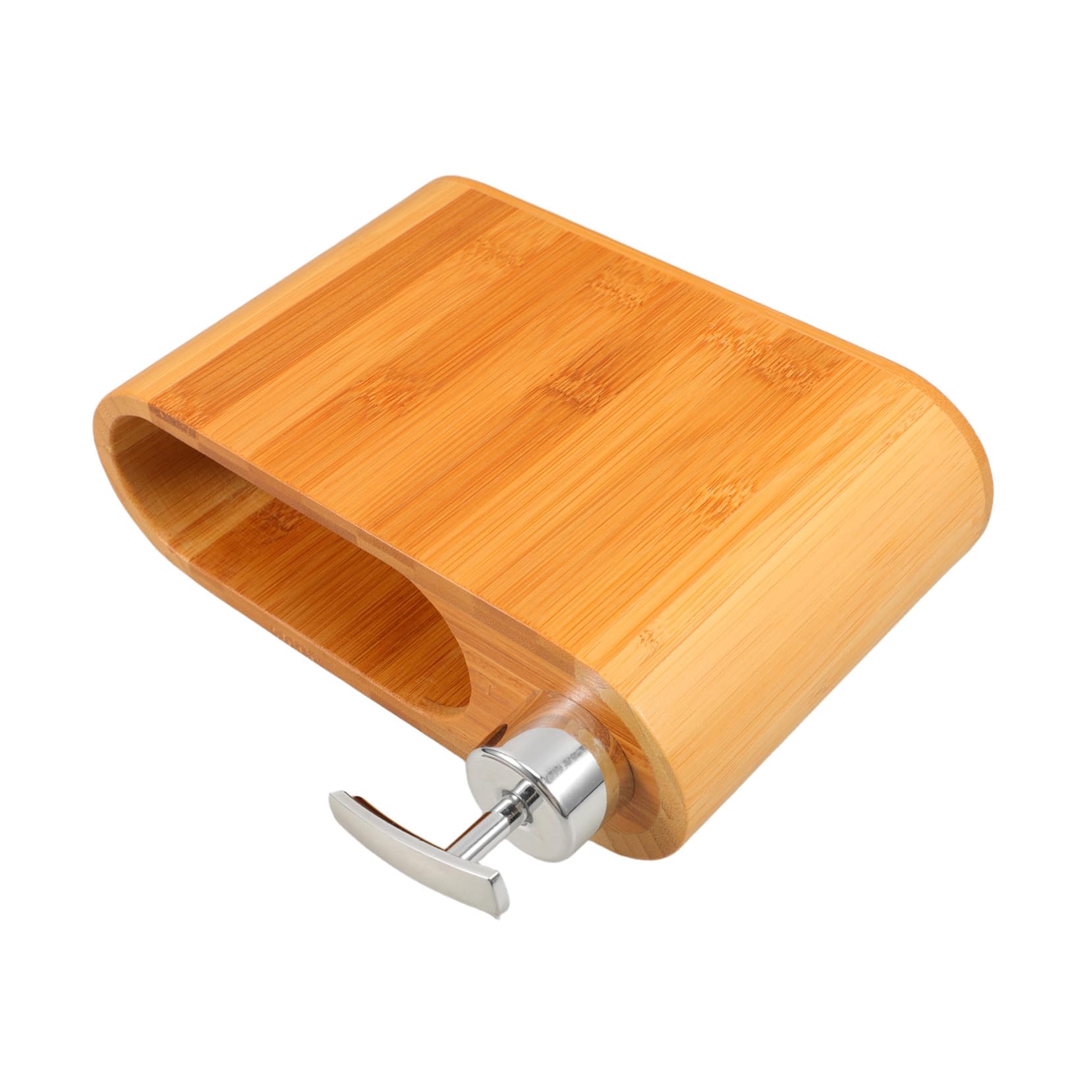 Gatuida Dispensador de Champú Oval Multifuncional Cabezal de Cepillo de Madera y Soporte para Peine, Diseño Elegante y Cómodo para Uso en Baño y Hogar
