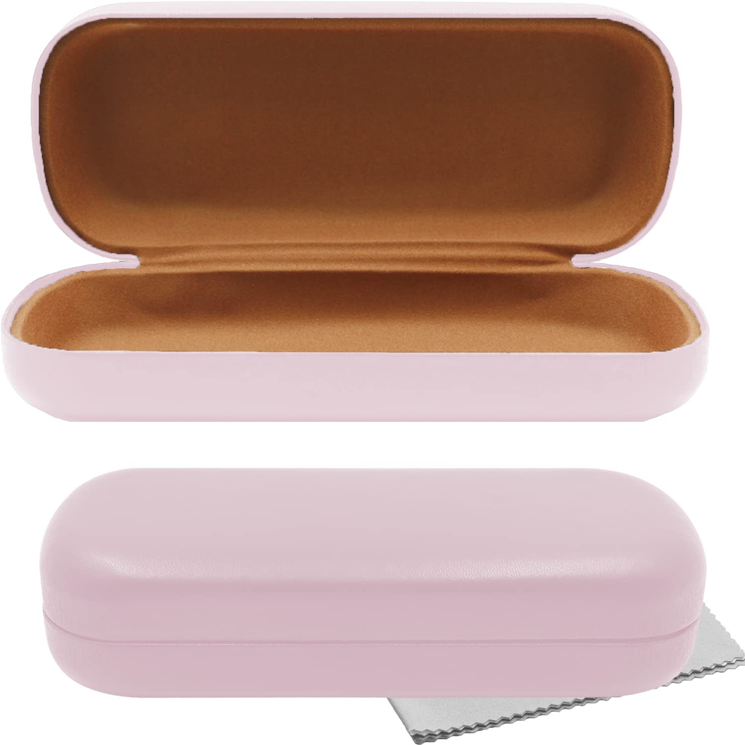 Olicky Estuche rígido para gafas de PU, Fundas de gafas para Almacenar Gafas de Lectura, Gafas de Sol, Gafas Ópticas. Incluye paño para Limpiar gafas.