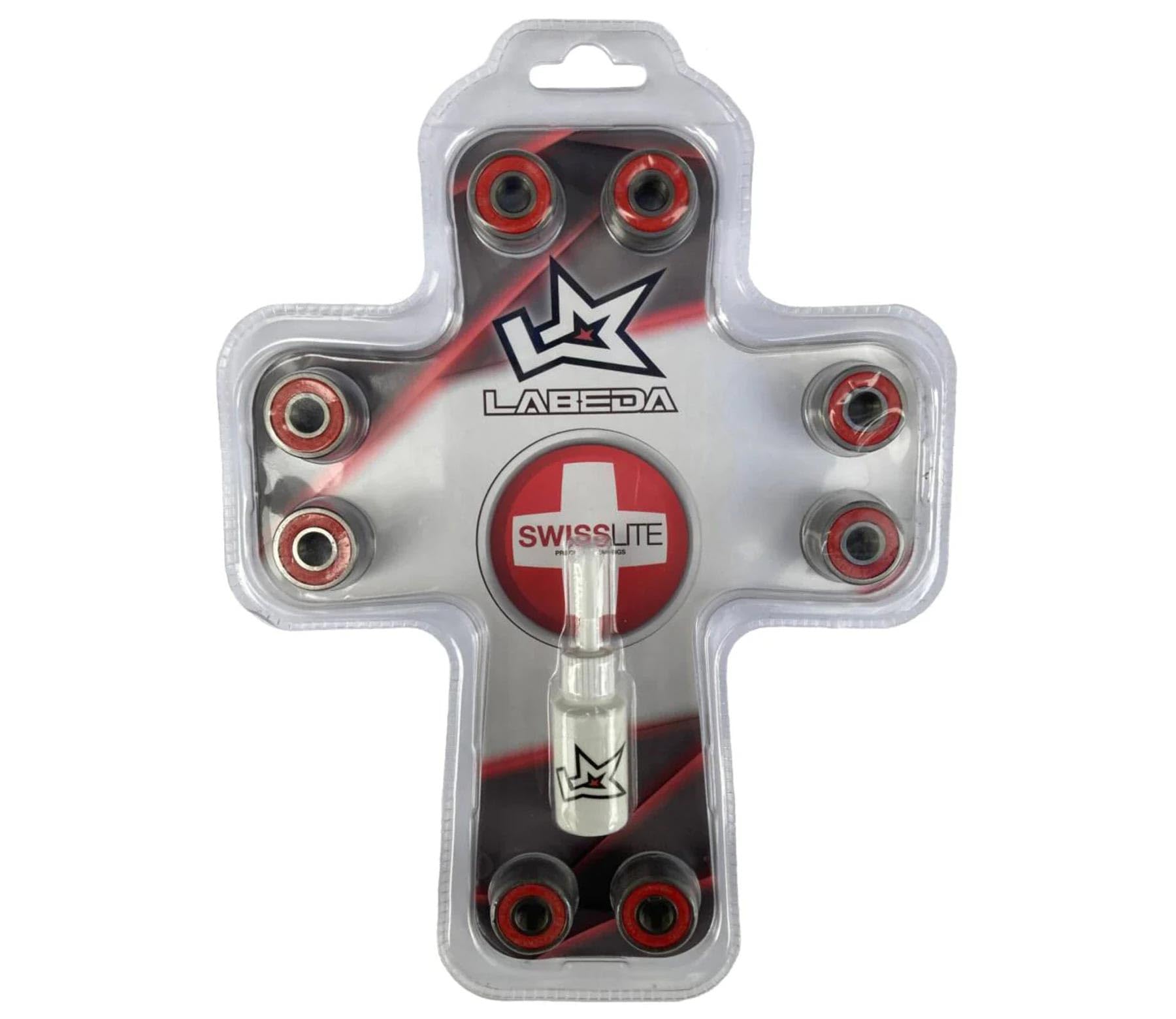 Swiss Lite Labeda Kugellager 16 Stück Inlineskate