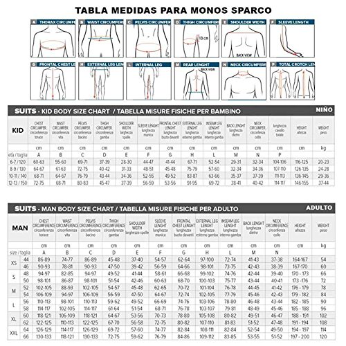 Sparco - Gilet da karting, S002412NR1 Spk-3, 1
