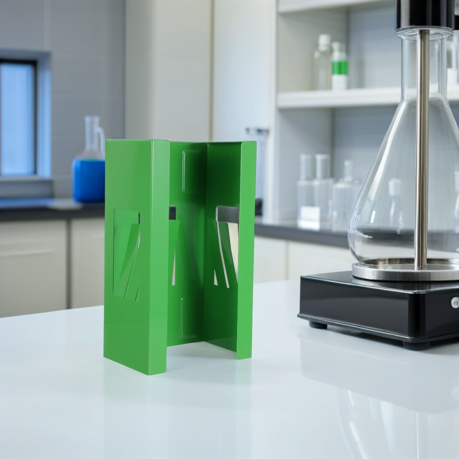 TOPBATHY Supporto Magnetico per Scatola Guanti in Ferro Verde Chiaro Funzione Antiscivolo Efficace, per Ospedali e Laboratori