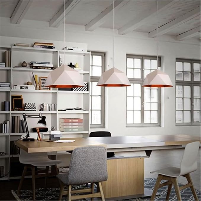 GERAGUR Amerikaanse Restaurantkroonluchter Eenvoudige Hanglamp Met Kantoorverlichting Bar Plafondverlichtingsarmatuur E27 Base Drop Plafondlamp Cover Creatieve Decoratieve Verlichting photo 2