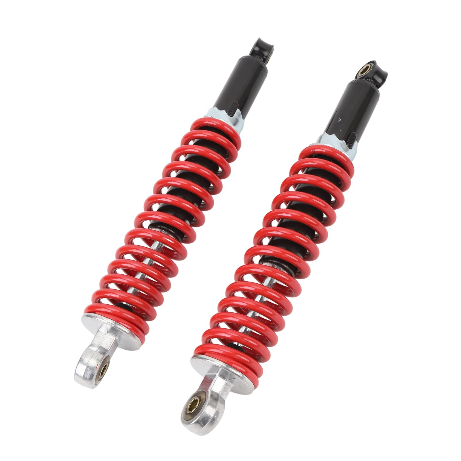 2 Amortiguadores de 350 mm con resortes de alto rendimiento de 8 mm, diámetro del orificio interior de 10 mm para Dirt Pit Bike ATV Quad Scooters, Ideal para reemplazo, renovación del hogar