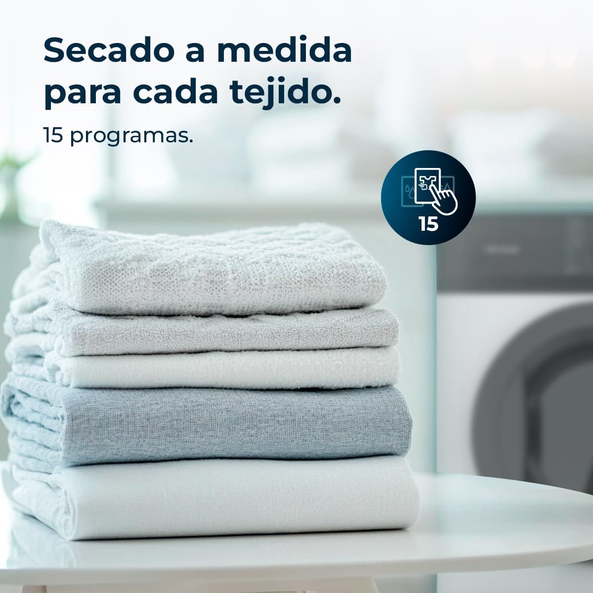 Cecotec Secadora 7 kg Bolero DressCode Dry 7200V C, Clase C, Sistema de Evacuación, 15 programas, Secado automático, Planchado fácil, Kid Lock, DelayStart, Giro Bidireccional, Función Silence