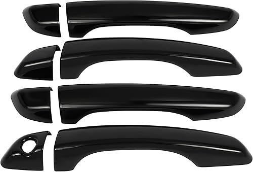 Miniatura 6 de SCITOO Paquete de 4 fundas para manijas de puerta delantera trasera izquierda del lado del conductor y del lado derecho del pasajero, cubiertas