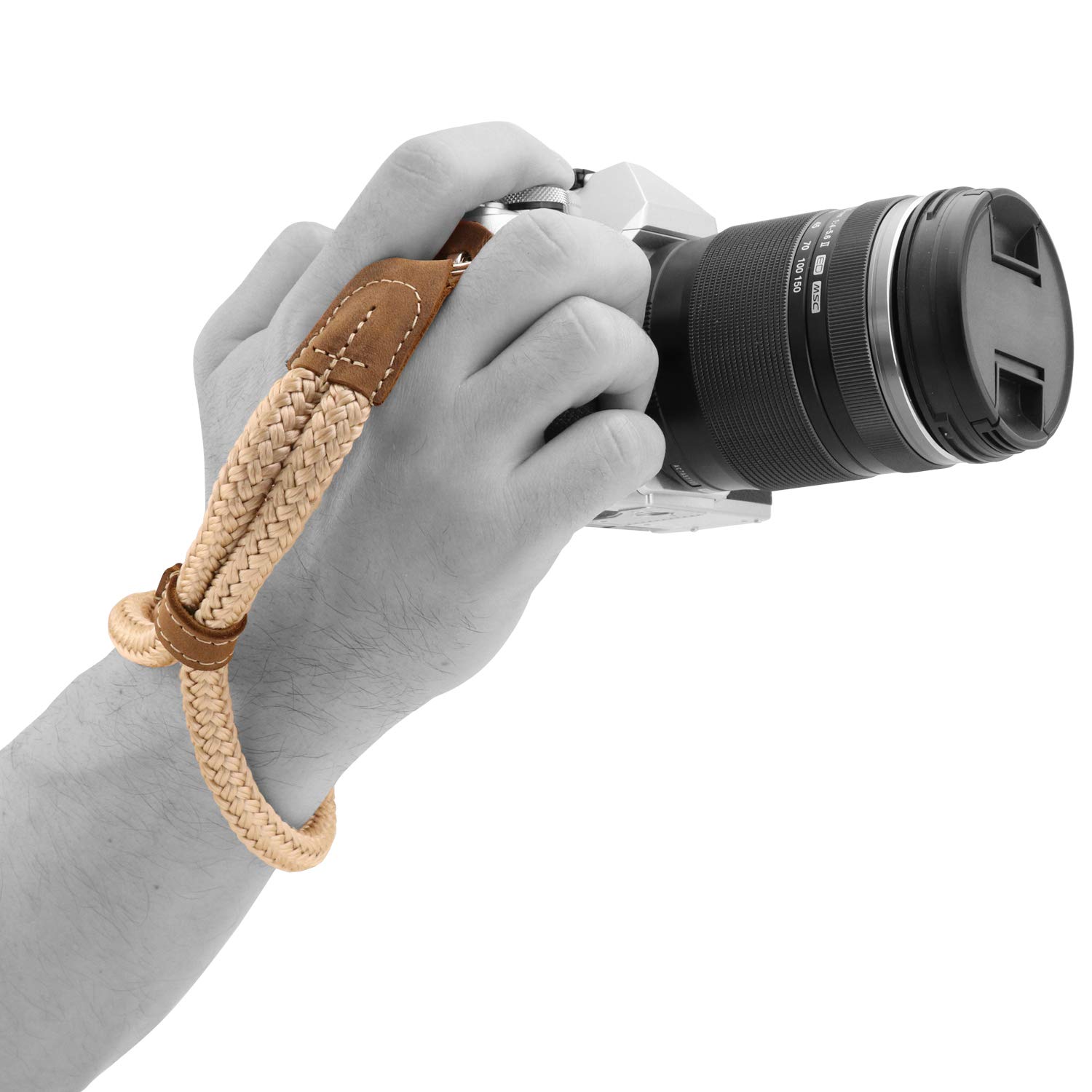 MegaGear Cotton Camera Wrist Strap - Durable & Secure for DSLR & SLR Cameras - Adjustable & Comfortable