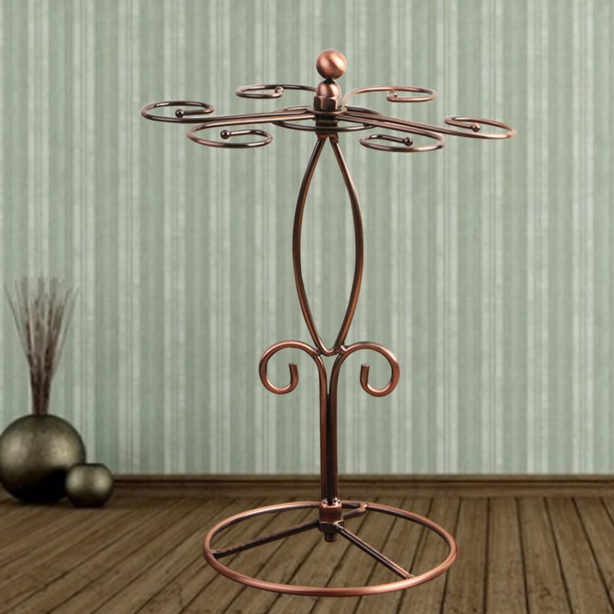 Six Cup Holder Wine Glass Hanger Rack S Shaped Iron Wire