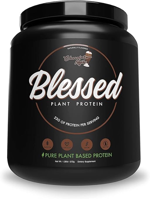 BLESSED Plant Based Protein Powder 23 Grams, All Natural Vegan