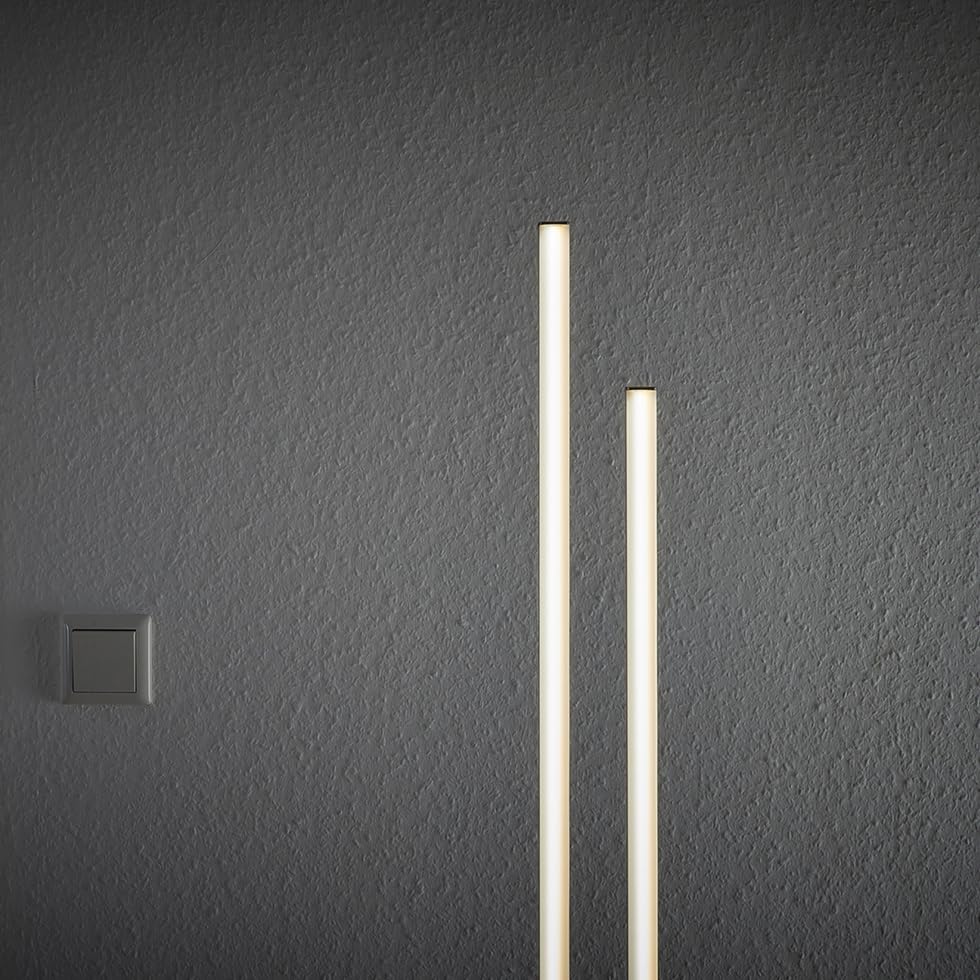 MeLiTec LED Stehlampe mit Wifi, Alexa und Google Assistant, RGB und beidseitige Beleuchtung für Wohnzimmer