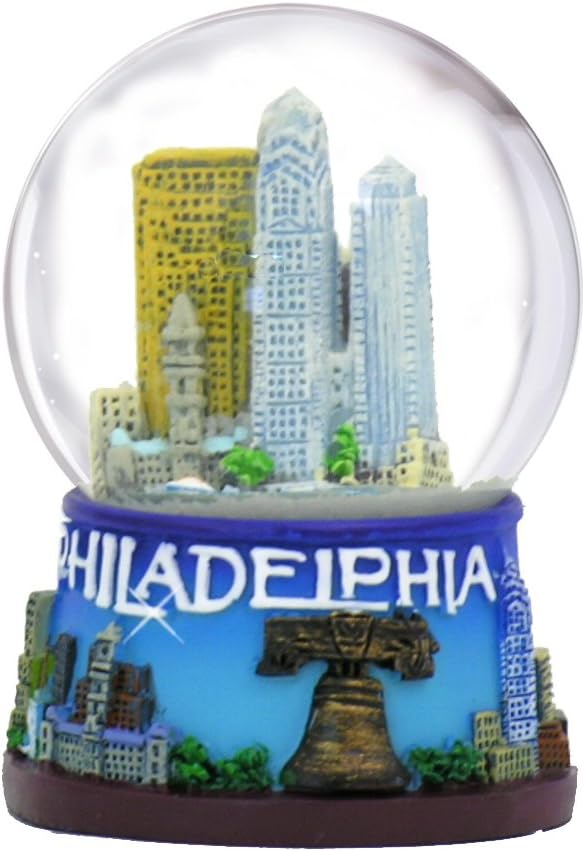 Great Places To You Philadelphia Snow Globe - 45MM, Philadelphia Souvenirs, Gifts