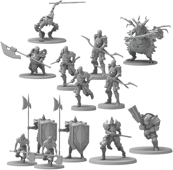 Steamforged Games: Dark Souls The Roleplaying Game Miniatures Bundle (Alonne Knights, Captains & Warriors, Protector of The Asylum, Dread Knights of Renown, and The Steadfast & The Hollow - 13 Items)