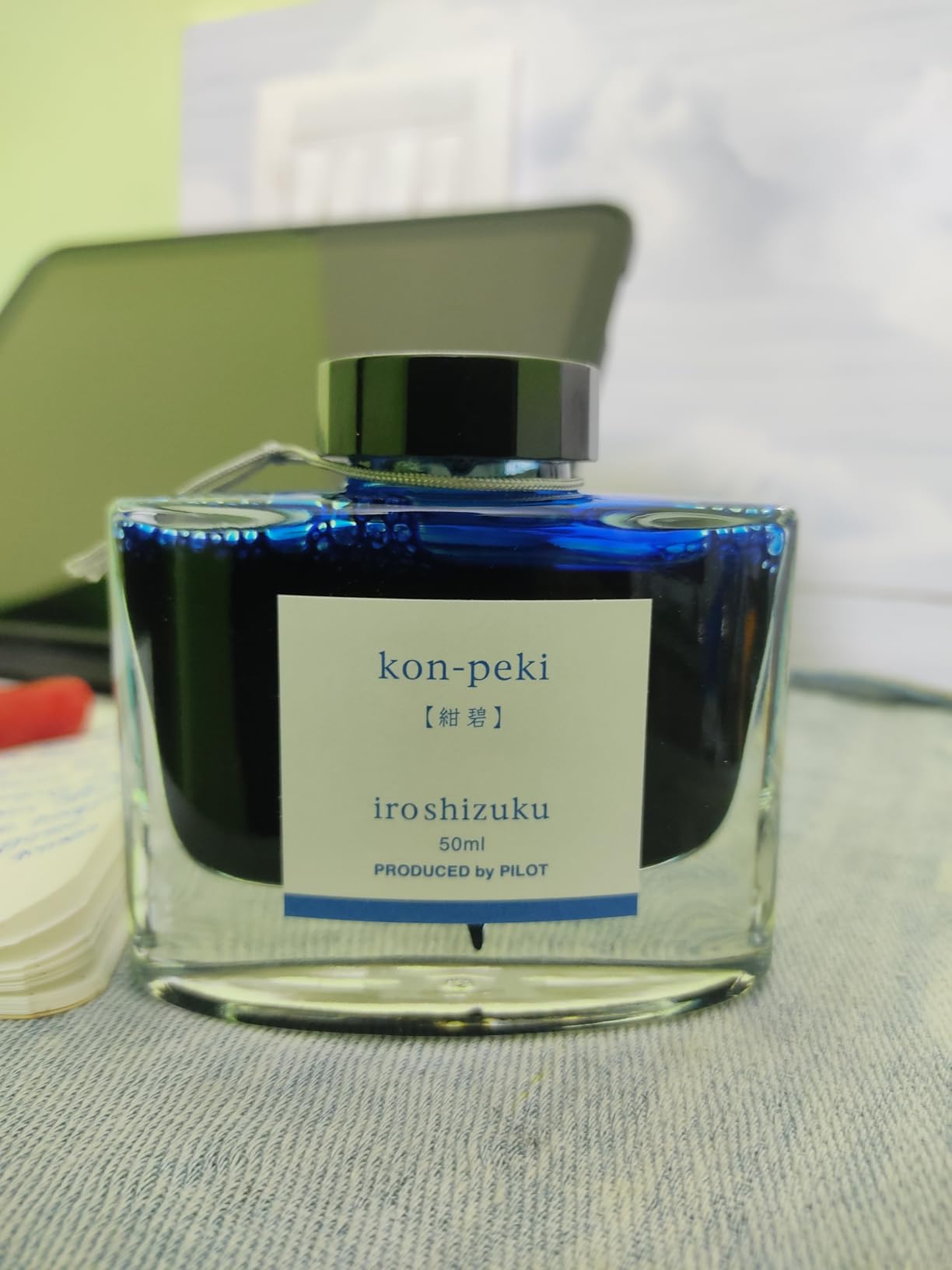 Pilot Iroshizuku 50ml Ink Bottle – Kon-Peki, Deep Cerulean Blue (Deep ...