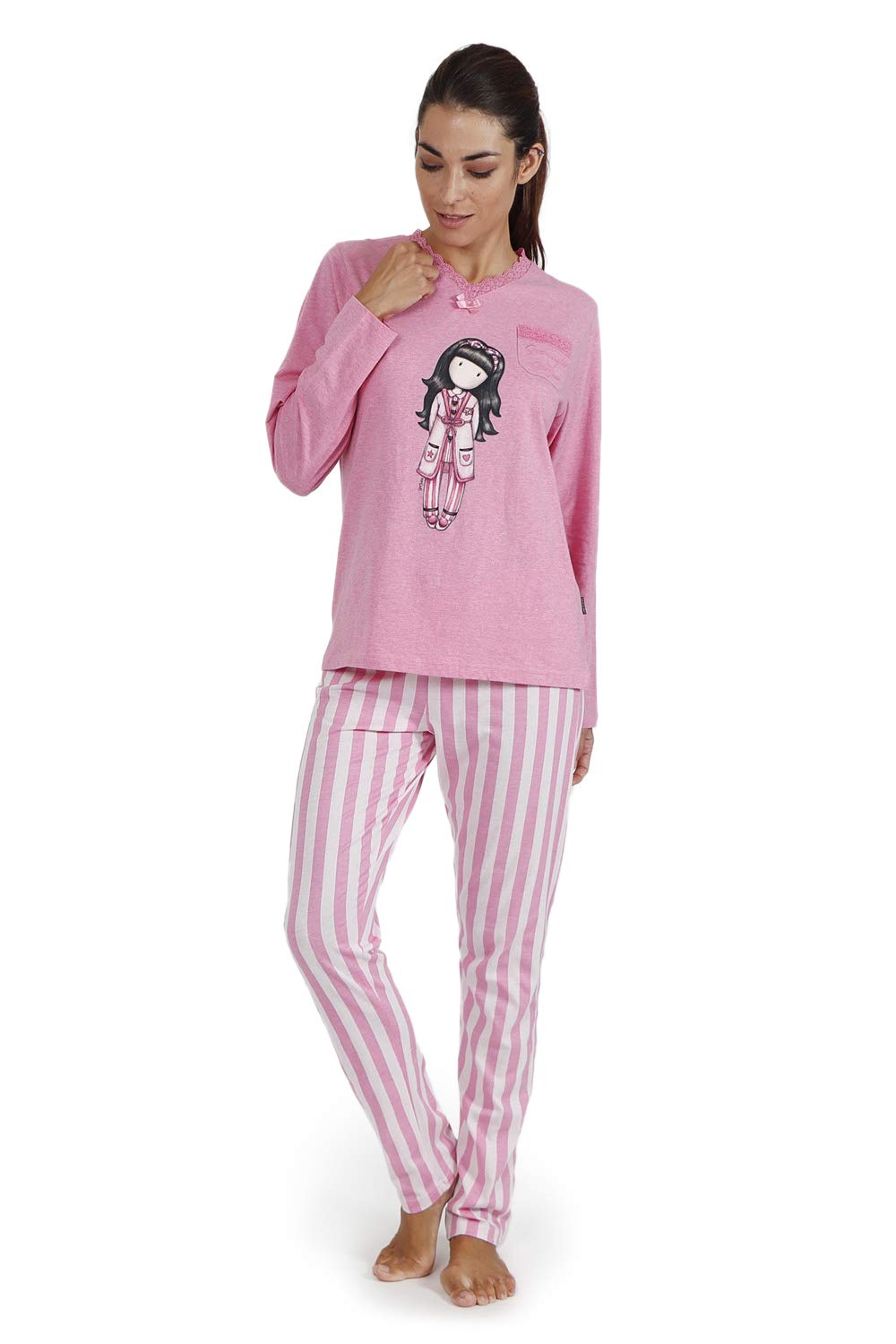 GORJUSS - Pijama Manga Larga My Star Para Niña - Algodón Suave