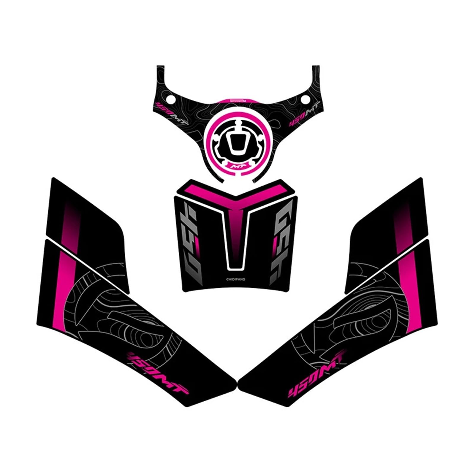 Motorbike Tank Pad Sticker for 450MT 450 MT