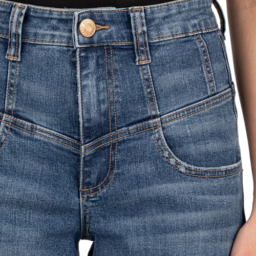 KUT from the Kloth Women's Ana High-Rise Flare-Front Yoke in Deluxe3