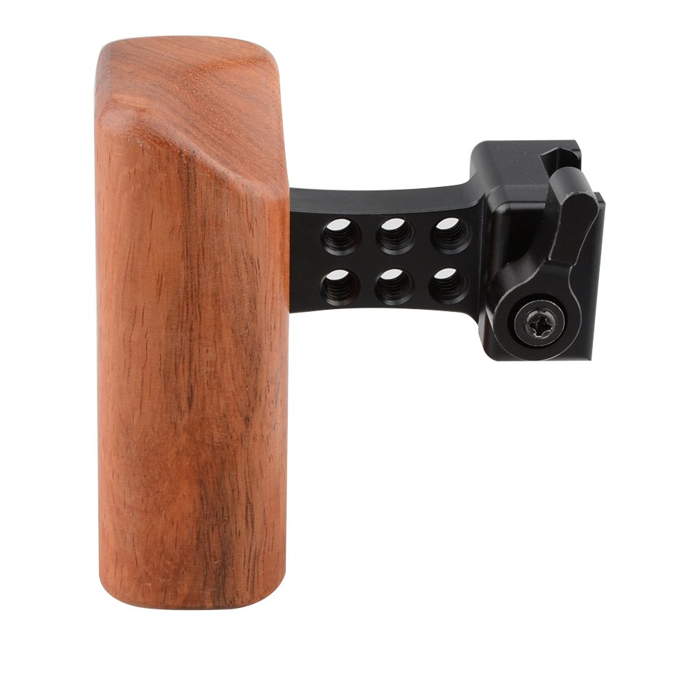 CAMVATE DSLR Wood Wooden NATO Handle Grip (Left Hand) - 1537
