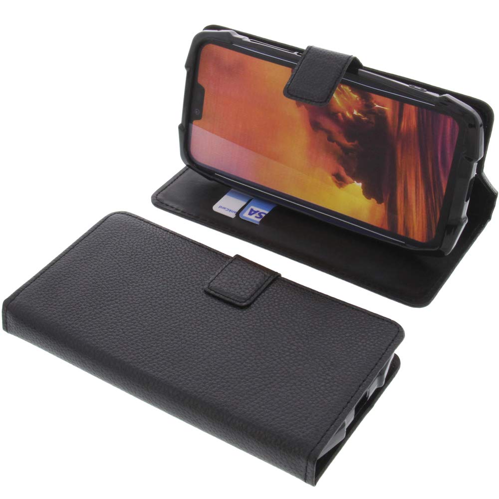 foto-kontor Cover compatible with Blackview BV9700 Pro book-style black case