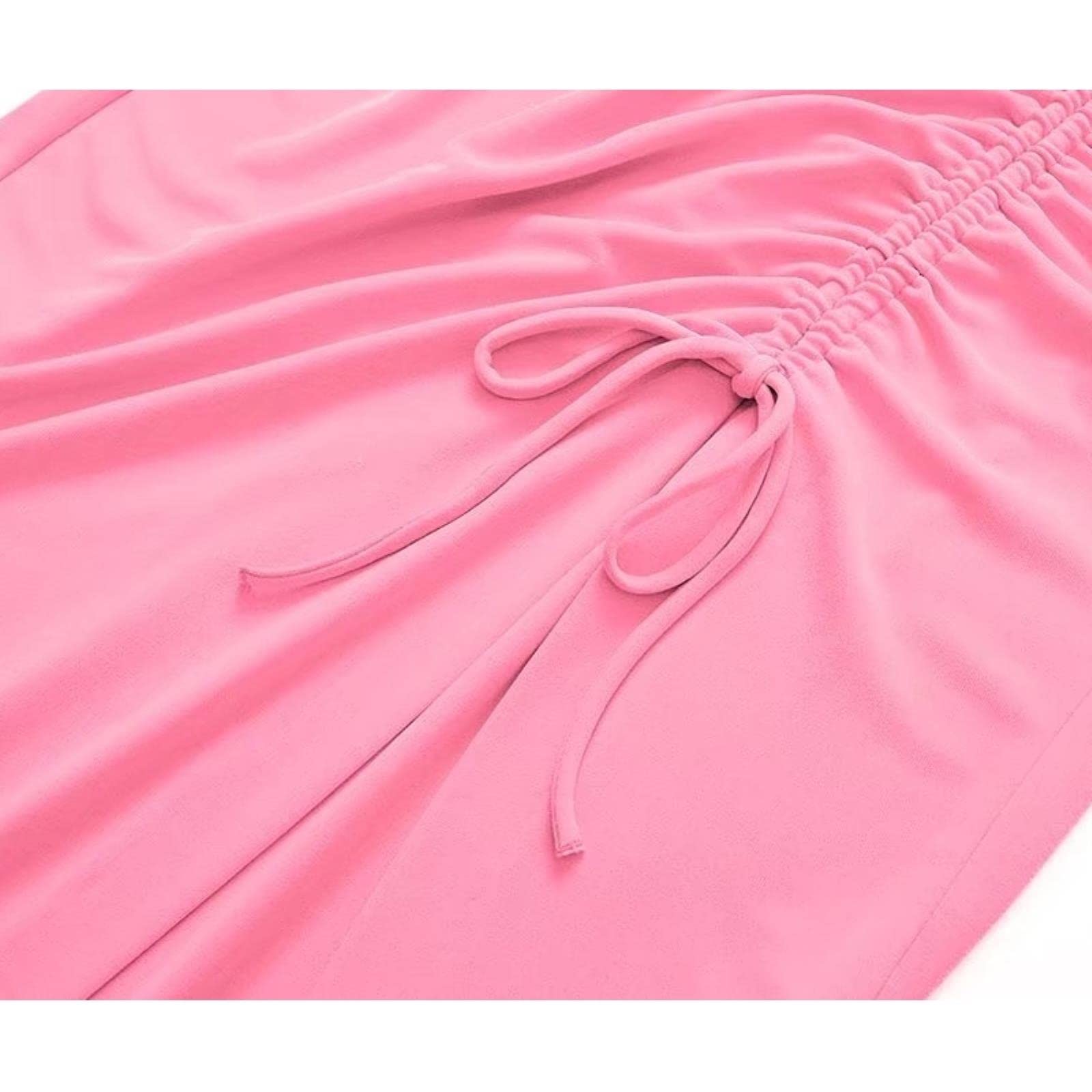 Vestido midi plisado de moda para mujer, elegante, verde, rosa, blanco, con cuello en V, sin mangas, con abertura larga, camisola elegante, para mujer, túnica