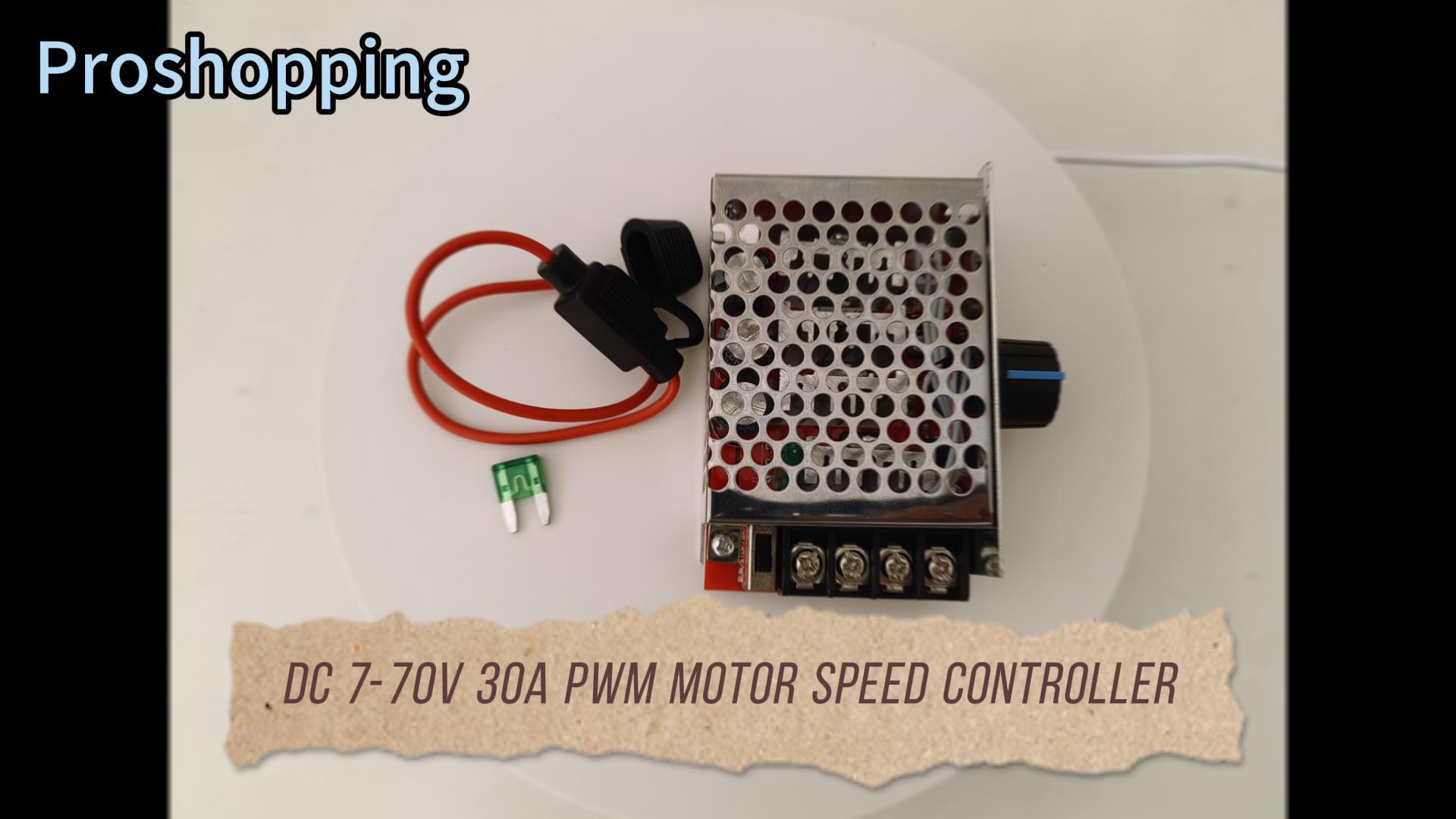DC10-60V 12V 24V 36V 48V 70A Pwm Moteur Régulateur de Vitesse Cw Ccw