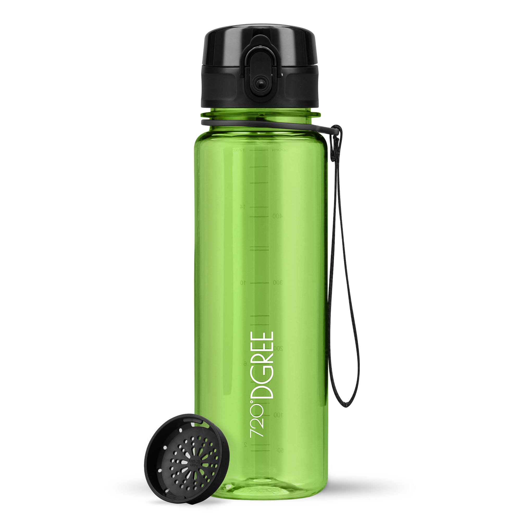 720°DGREE Botella Agua 1 Litro “uberBottle“ - Tamiz-Fruta, softTouch - Sin BPA, Prueba de Fugas, Reutilizable - Cantimplora, Water Bottle ideal para Deporte, Fitness, Gimnasio, Senderismo, Ciclismo — view 41
