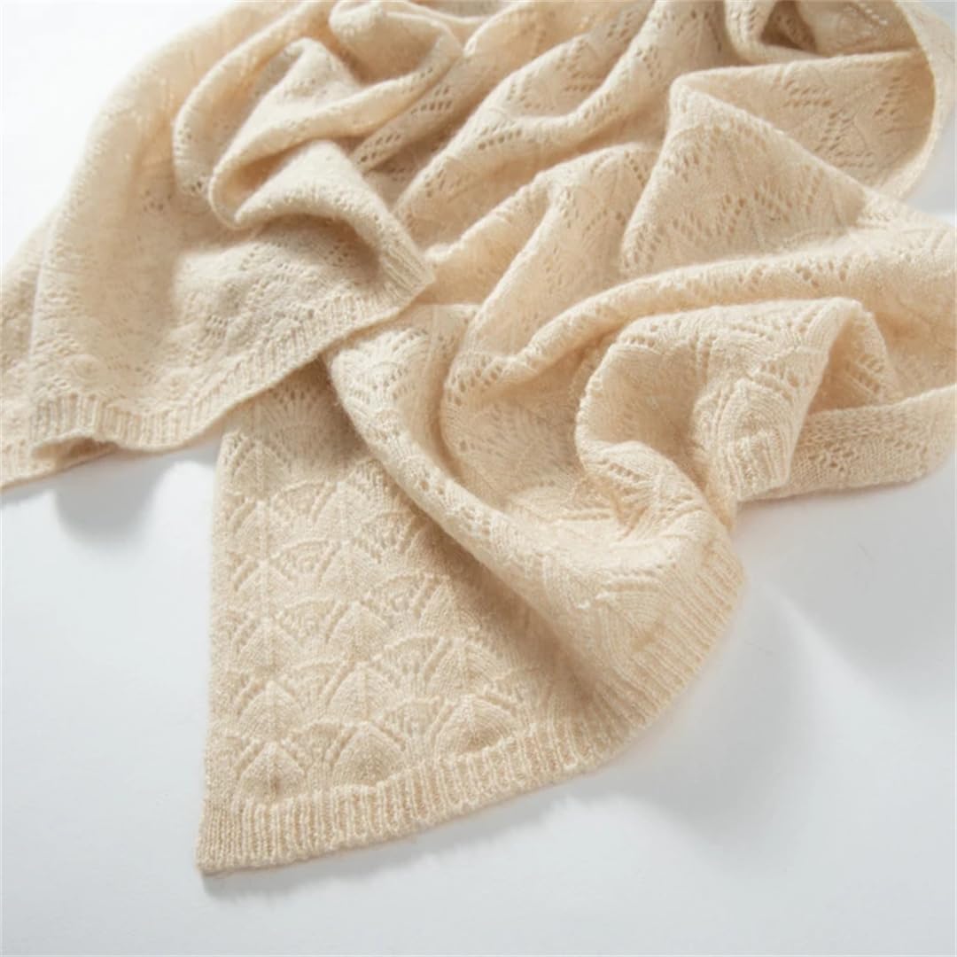 Sciarpa da donna in cashmere, lavorata a maglia, per primavera, autunno e inverno