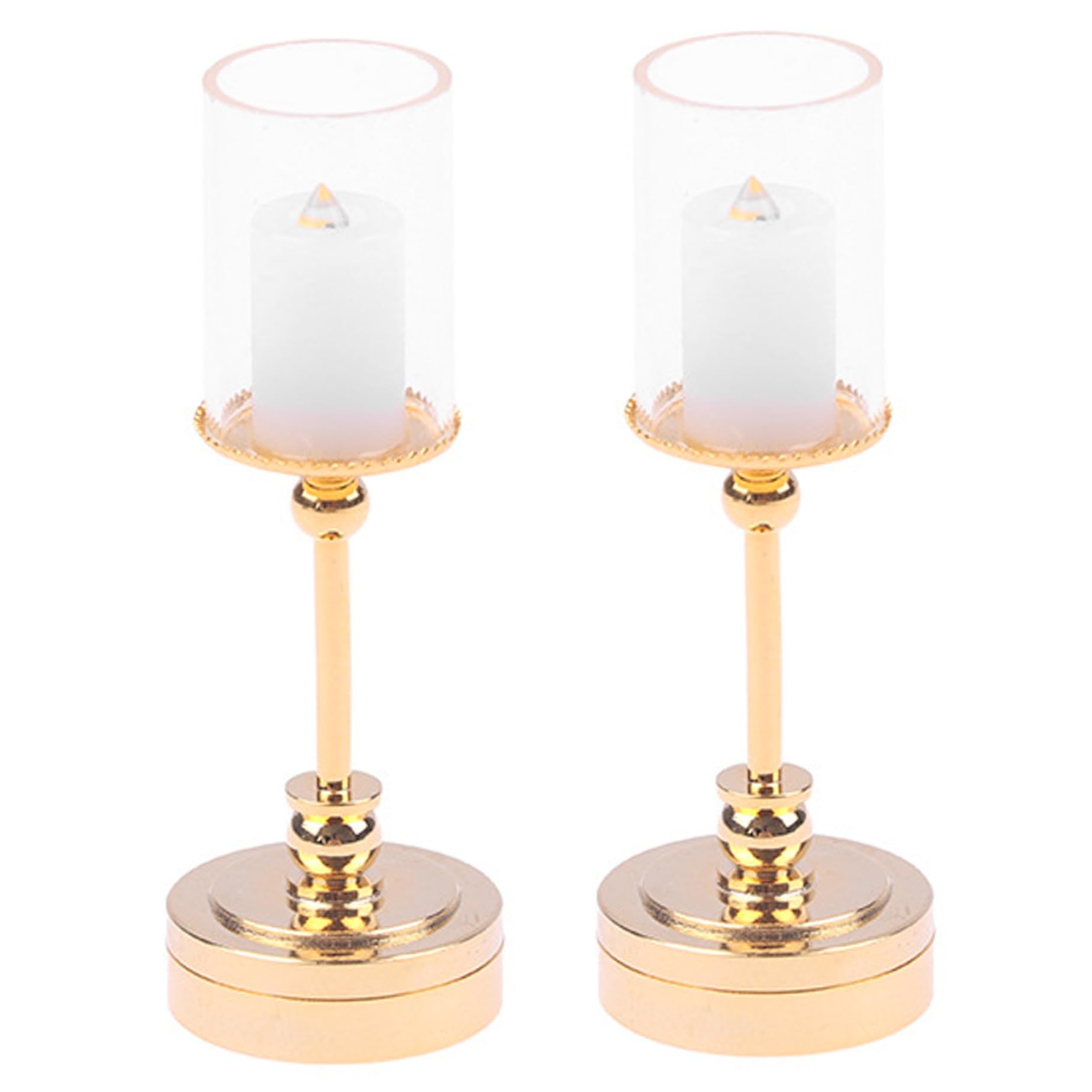 Bougie lumineuse maison de poupée 1:12 | Lampe miniature LED haute luminosité