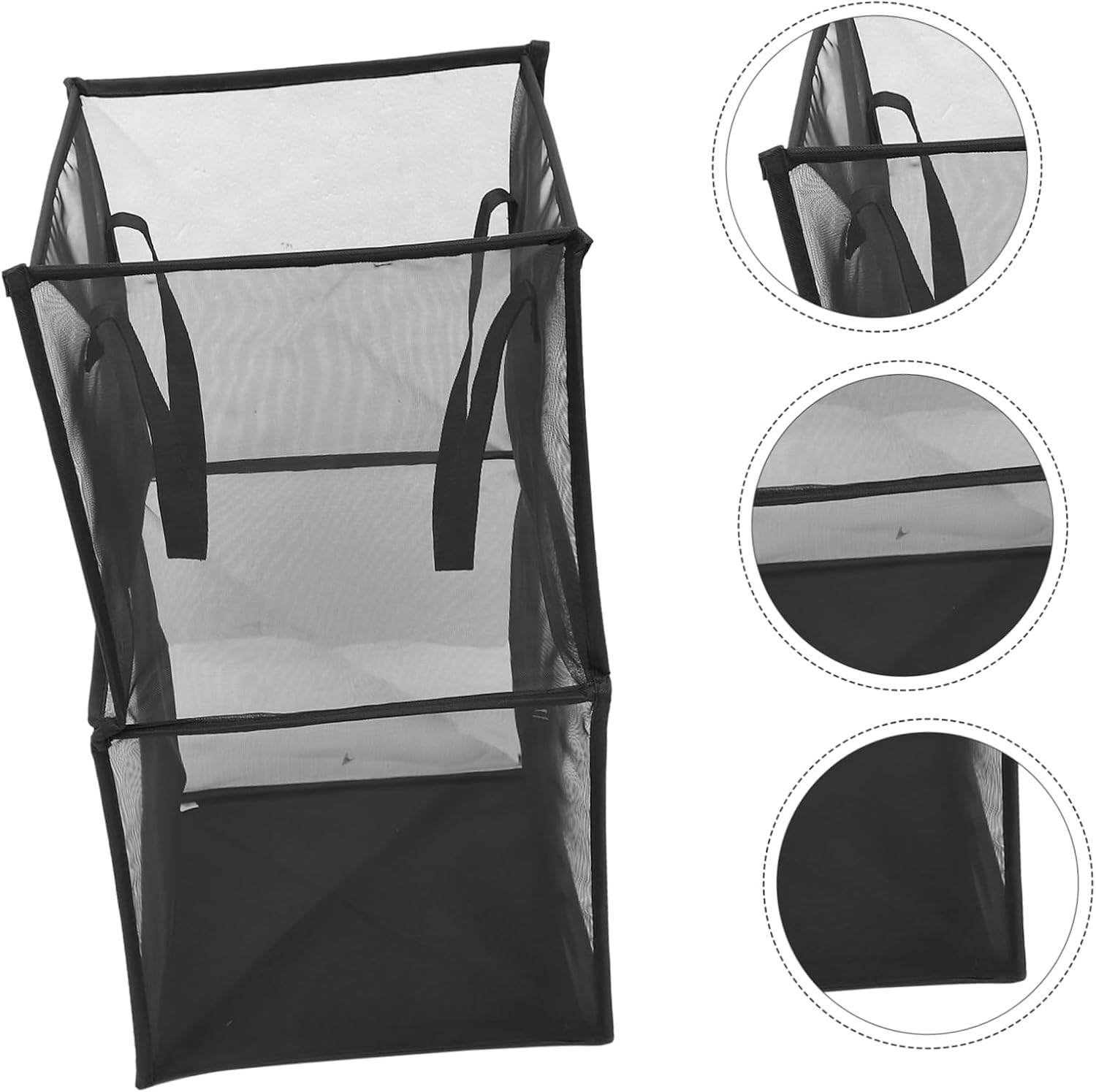 Collapsible Dirty Clothes Basket with Handles Portable Large Capacity Laundry Hamper for Home and Outdoor Use Wear Resistant Foldable Storage Bin for Clothing