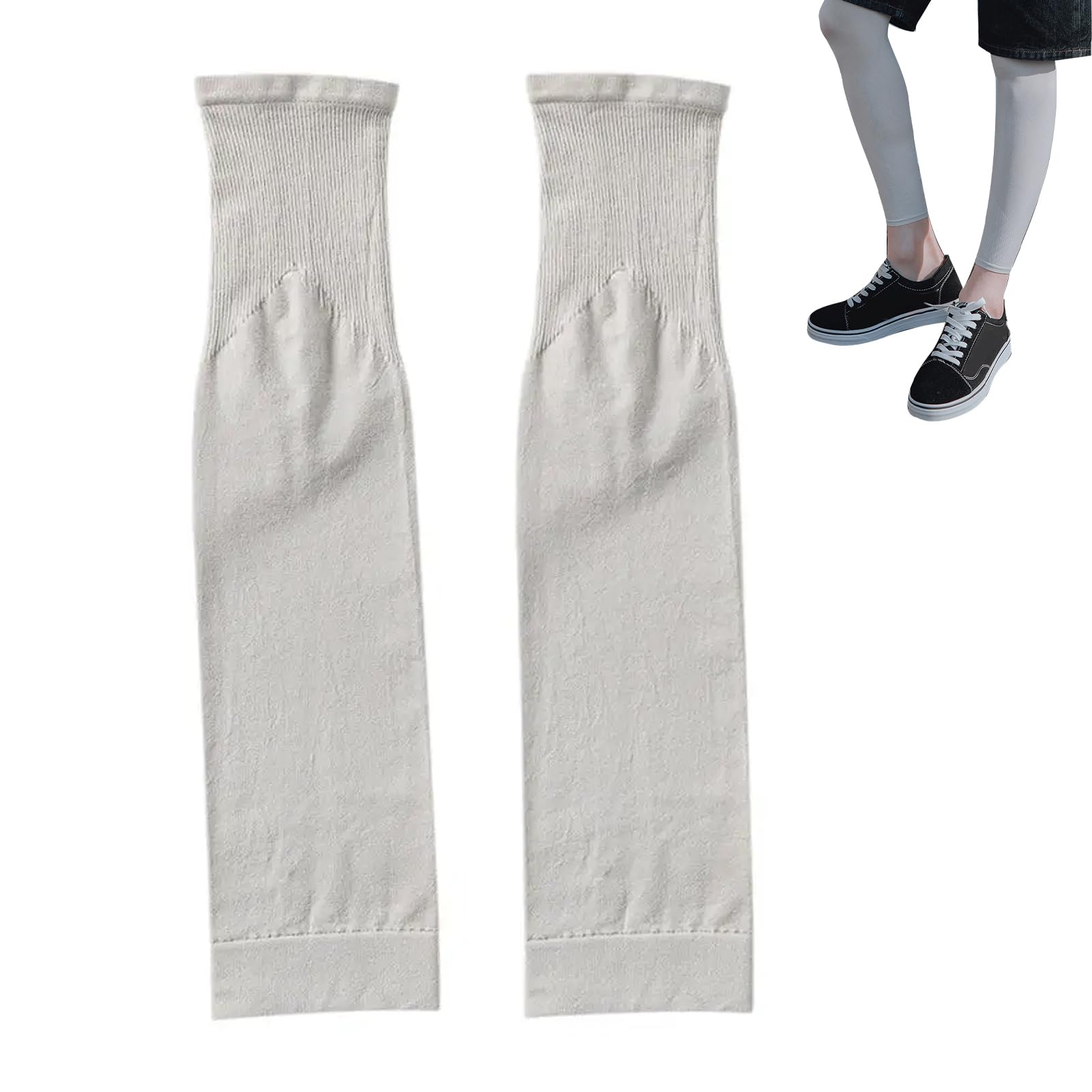 Jambières de protection solaire UV en soie glacée pour jambes larges | Manchons respirants alpinisme camping