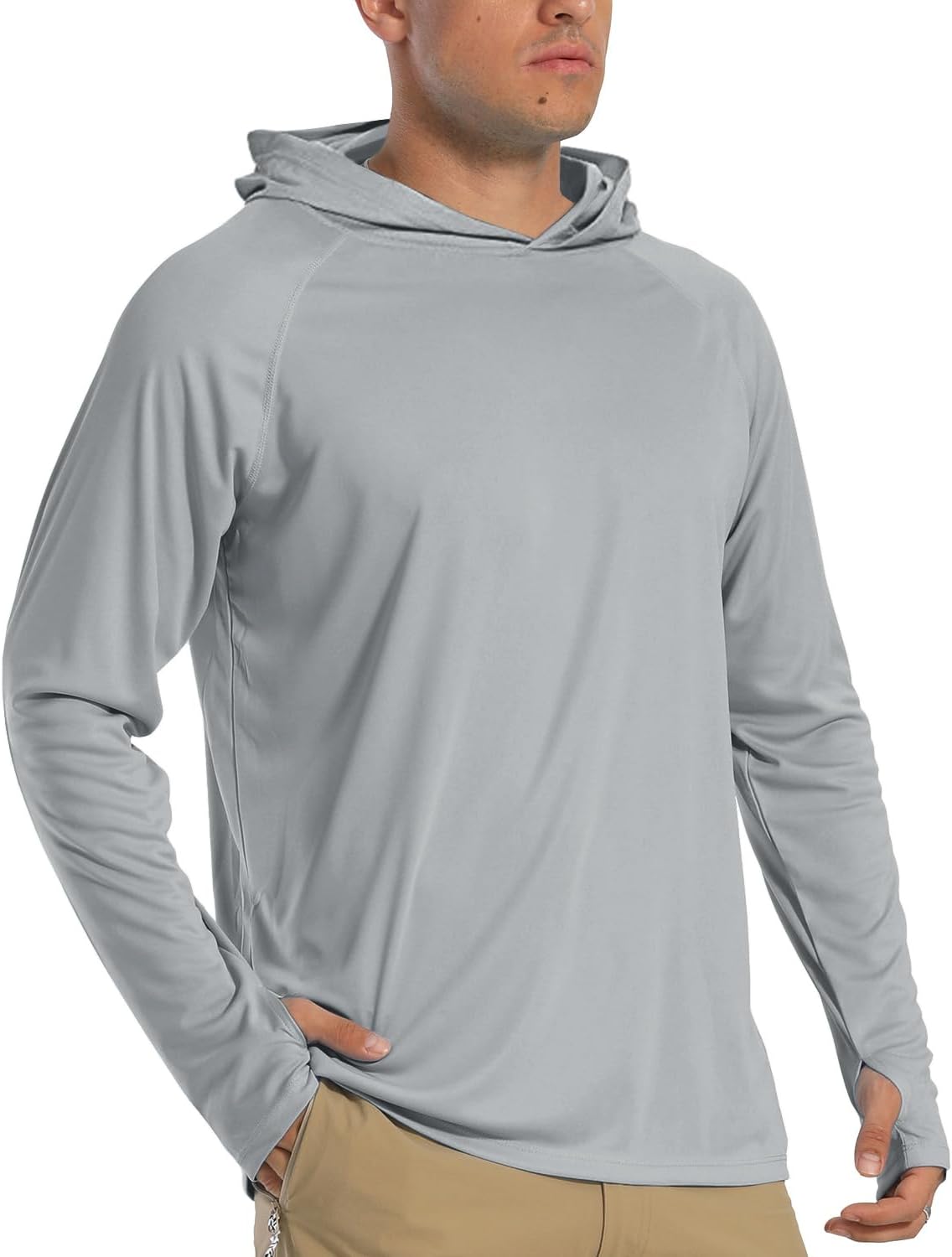 Men's Hoodies UPF 50+ Sun Protection Performance Long Sleeve T-Shirt Quick Dry Outdoor Hoodies