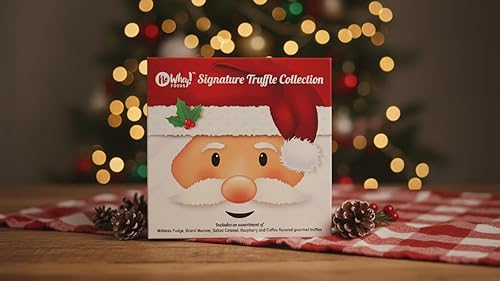 Miniatura 2 de Chocolates gourmet veganos, a base de plantas, sin gluten, colección de trufas de Santa (9 piezas) | Sin lácteos, sin nueces, sin maní, sin soya |