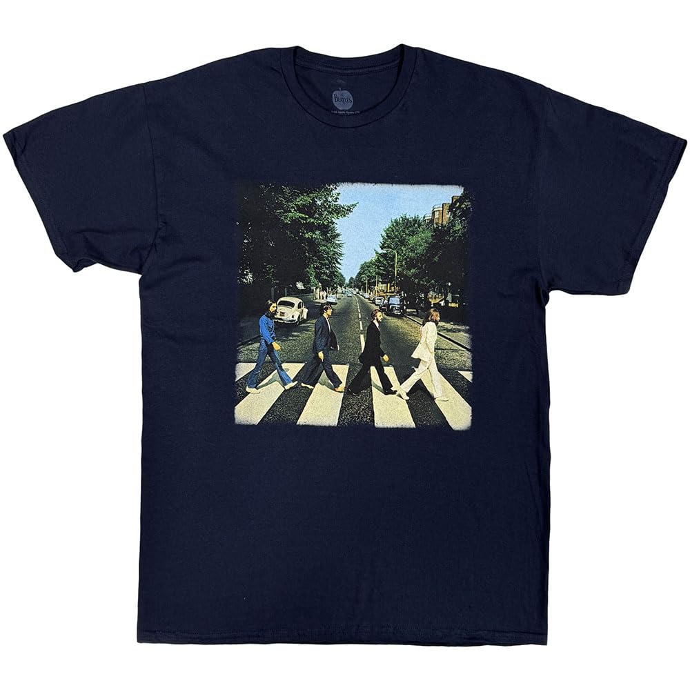 Rock Off officially licensed products The Beatles Vintage Abbey Road T Shirt XXL Navy