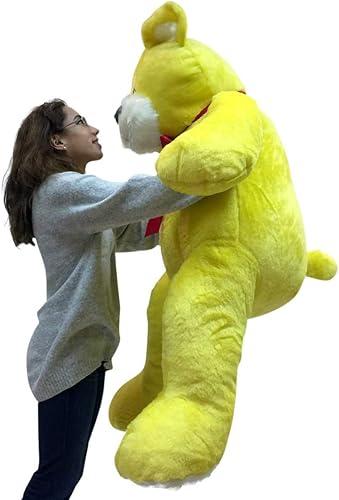 Miniatura 8 de American Made 5foot Amarillo Oso de peluche animal de peluche Peluche De Suave Big 60inch Gran fabricado en EE UU