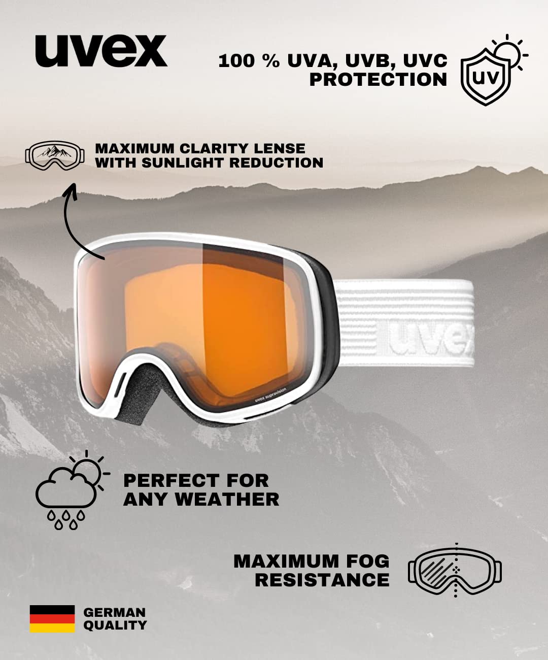 Uvex Scribble Lg lunettes de ski Mixte (lot de 1)