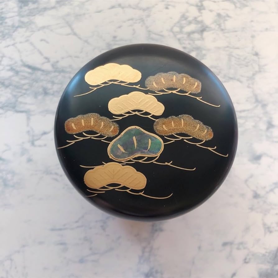 Amazon.co.jp: 観斎造 螺鈿 蒔絵 溜塗 棗 中棗 金彩 茶道 お茶