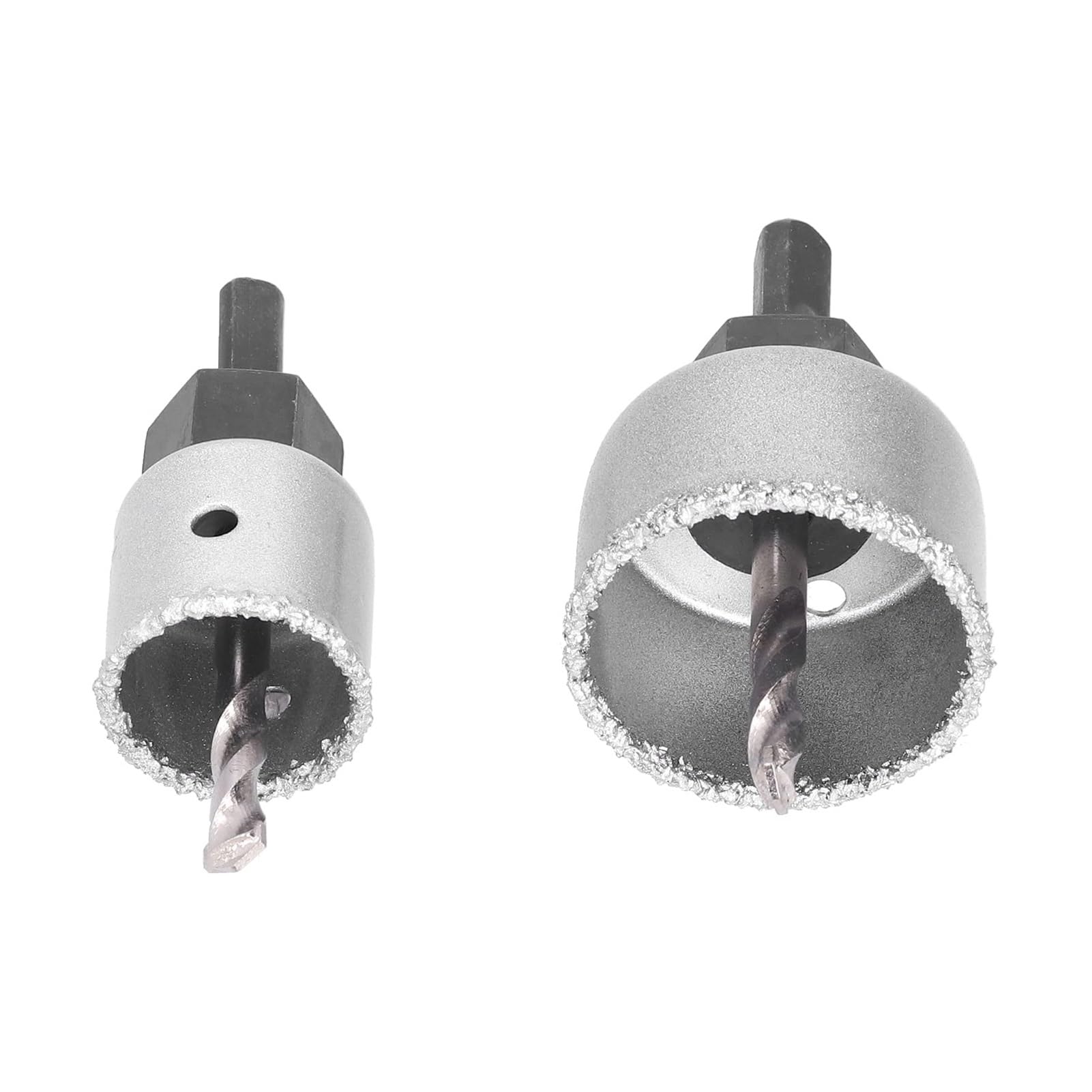 Juego de 9 brocas de carburo de tungsteno for sierras de corona, diámetro de corte de 22 a 73 mm, for baldosas de cerámica y ladrillos, alta precisión y durabilidad, con caja de almacenamiento negra
