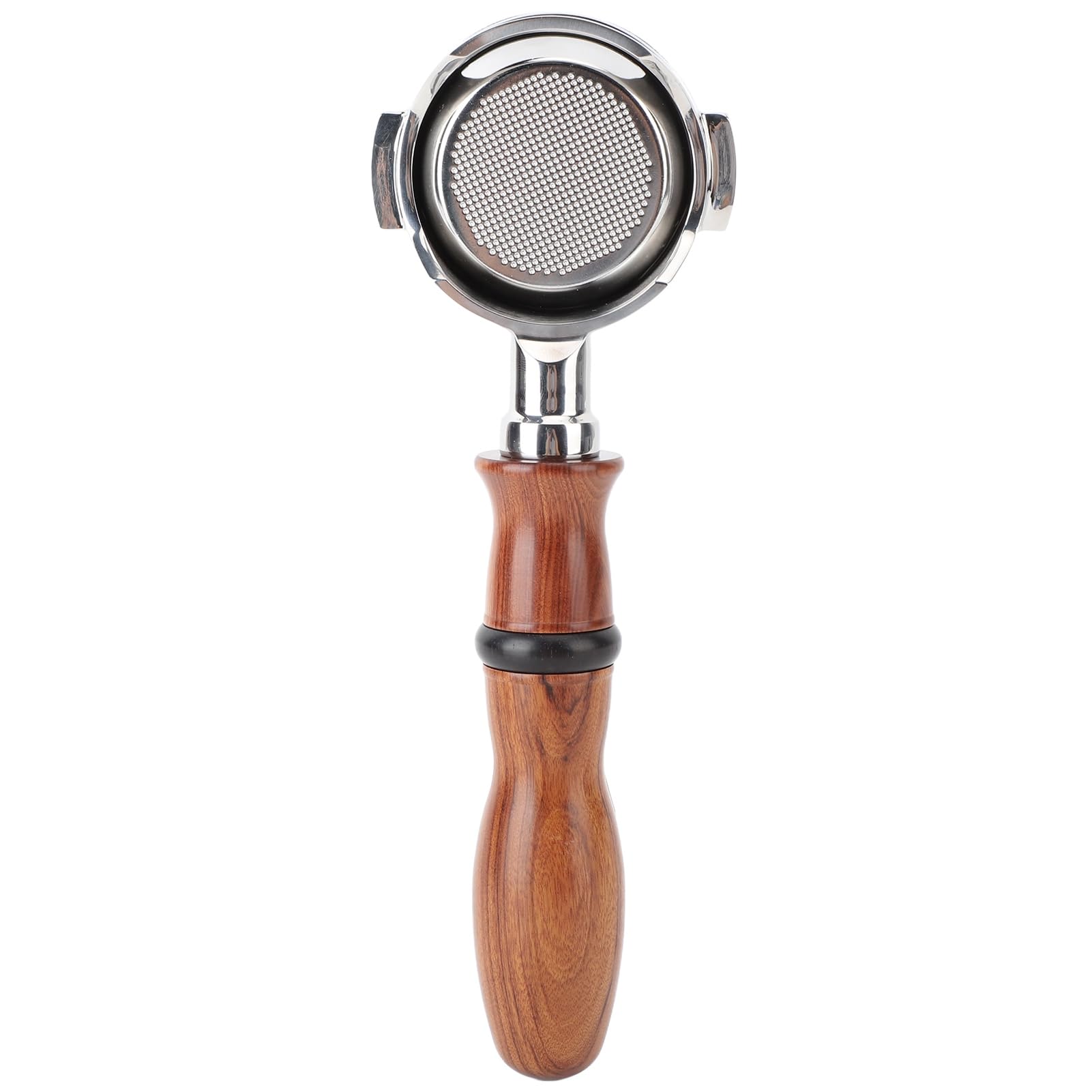 Portafiltro sin Fondo de 58mm, de Palisandro, Portafiltro Hueco de Acero Inoxidable para para Expobar E61 y GEMILAI (Tipo 2)