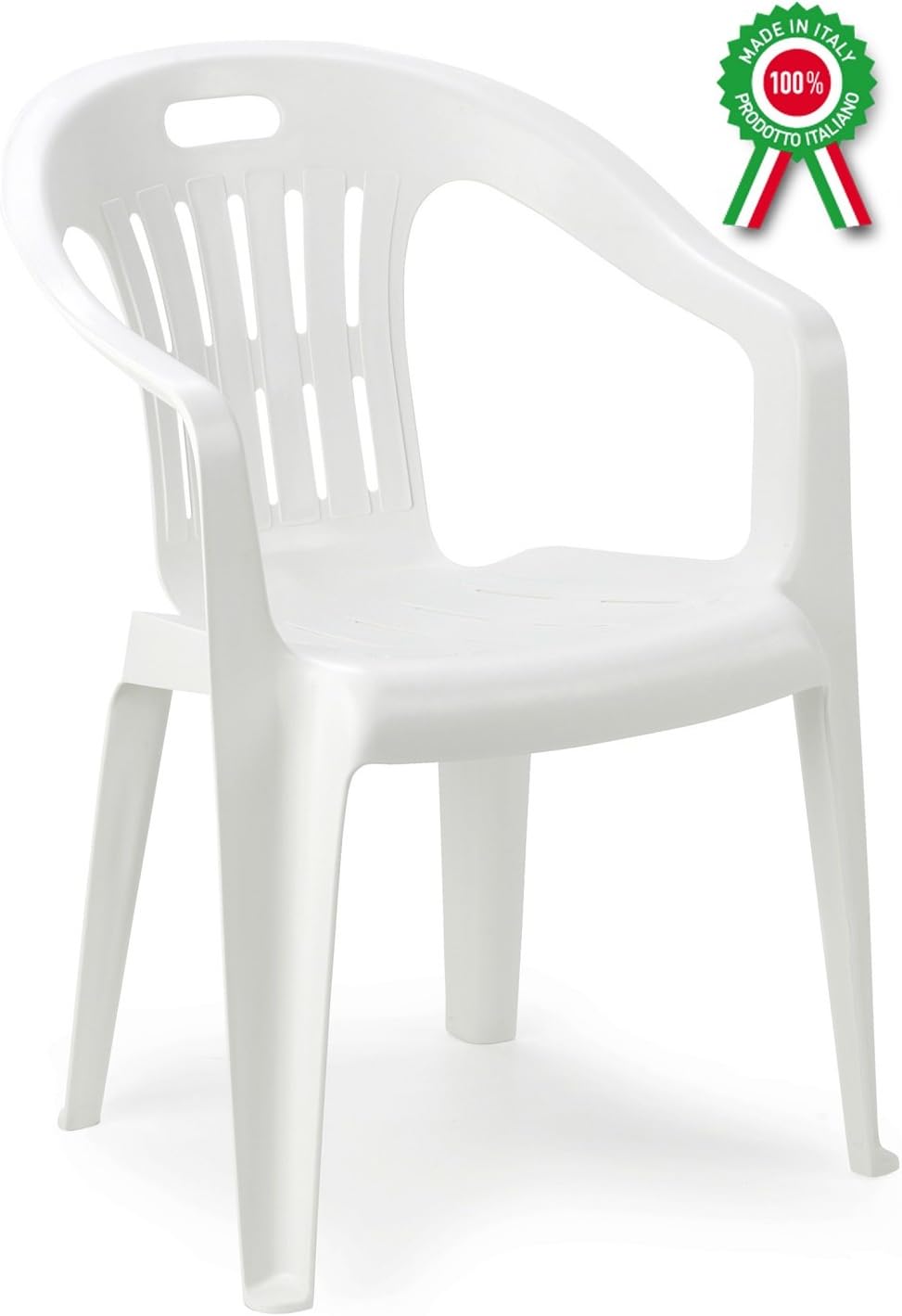 4 Poltrone In Resina Verde - Impilabili Per Esterno!