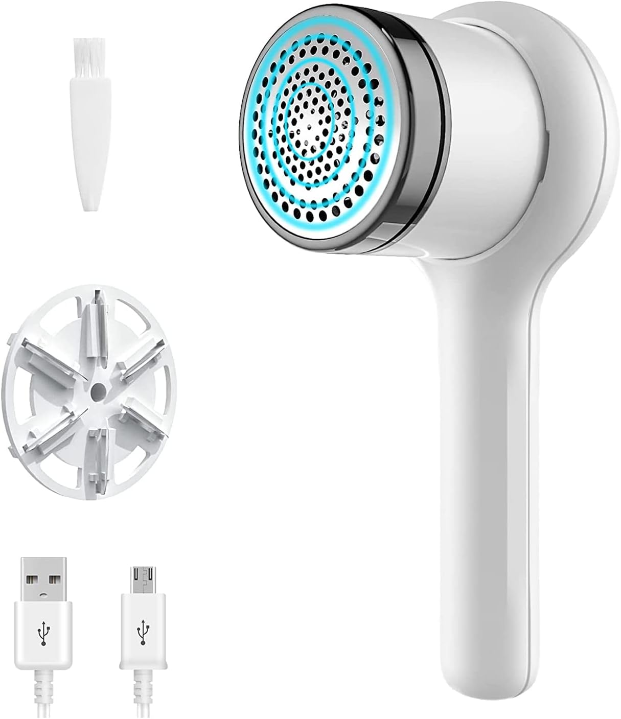 Levapelucchi Elettrico Ricaricabile - Rimuovi Pelucchi Da Abbigliamento, Divani E Tessuti Con Facilit&agrave;