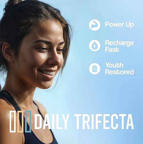 Miniatura 15 de Daily Trifecta 3 en 1 paquetes de colágeno, creatina y electrolitos Colágeno tipo I, monohidrato de creatina, cero azúcar 30 paquetes naturales