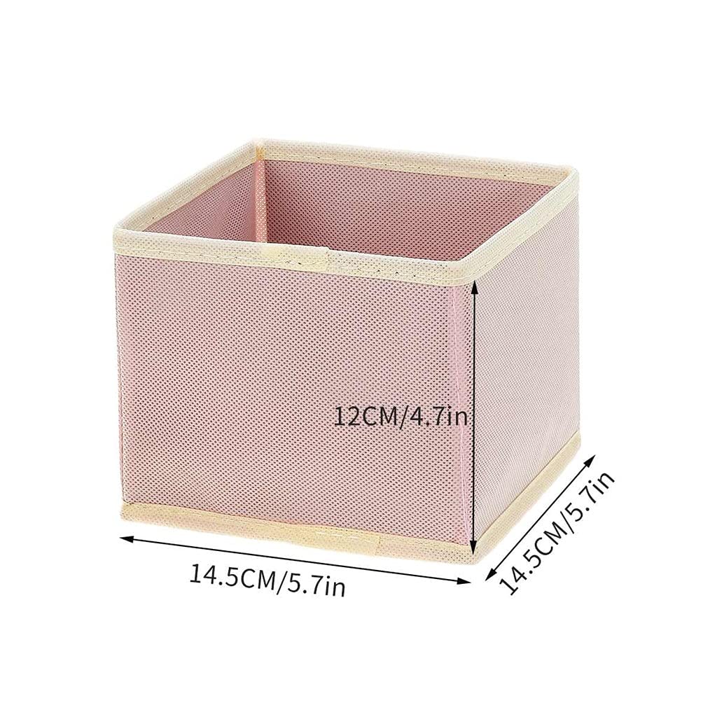 Conteneur de Rangement Non tissé, diviseur de tiroir Pliable, boîte de Placard à Couvercle pour Cravates Chaussettes Soutien-Gorge sous-vêtements Organisateur de vêtements